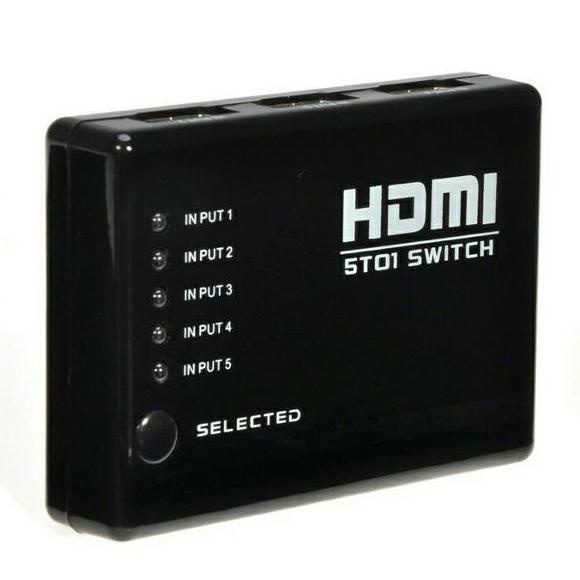 Hdmi input. Hdmi switch 5 in 1.