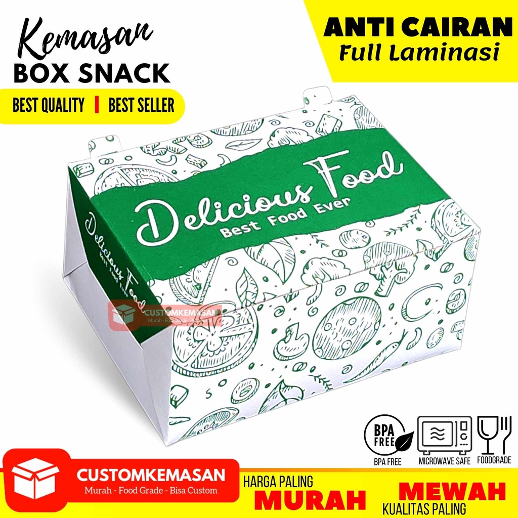 Diskon DUS SNACK MOTIF 15X11X7 / DUS KUE / DUS CEMILAN / BOX MAKANAN / KOTAK CEMILAN / KEMASAN SNACK