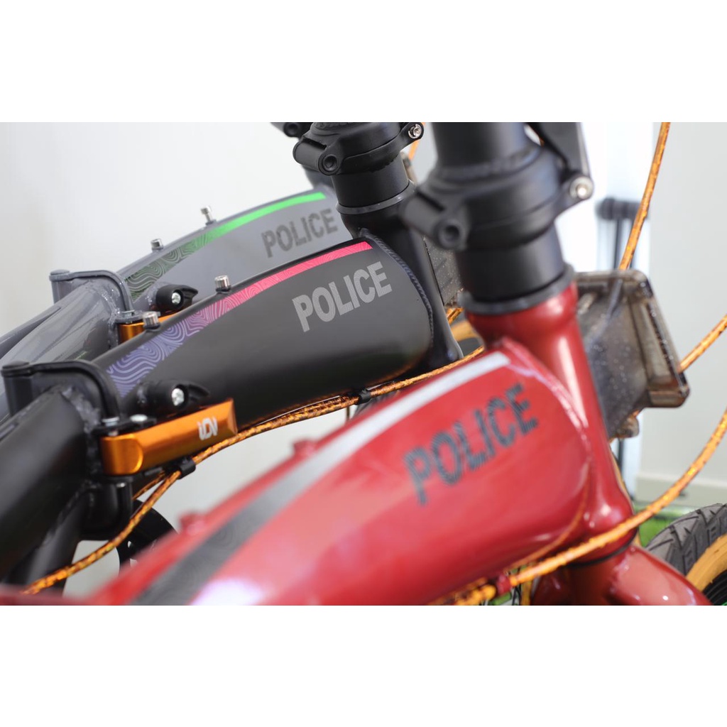 Sepeda Lipat Element  Police Folding Bike Milan 8 Speed 16 Inch Terbaru New Garansi Termurah Murah-5