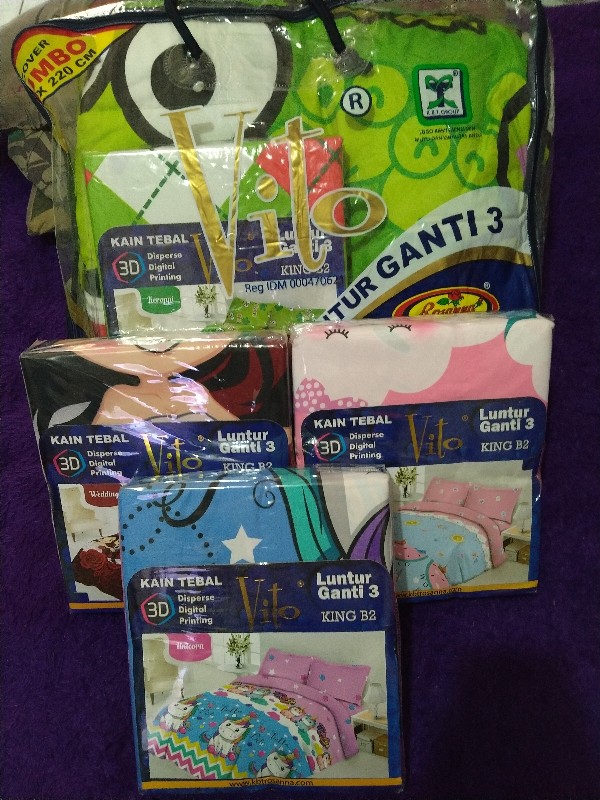 Sprei 3d King Vito Terbaru Motif Wedding