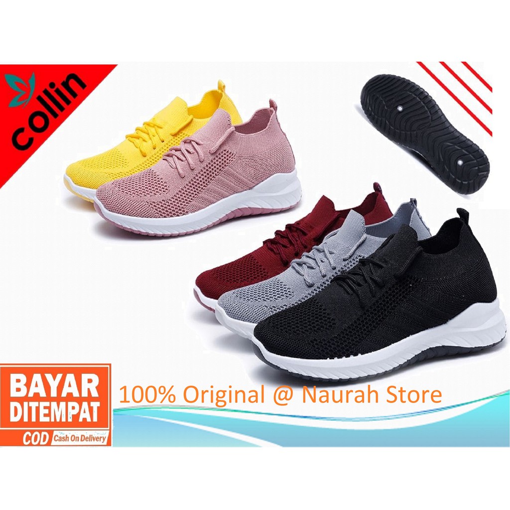 SEPATU WANITA COLLIN F800 SNEAKERS IMPORT 100% ORIGINAL PROMO DISKON MURAH GAUL KUALITAS TERJAMIN OK