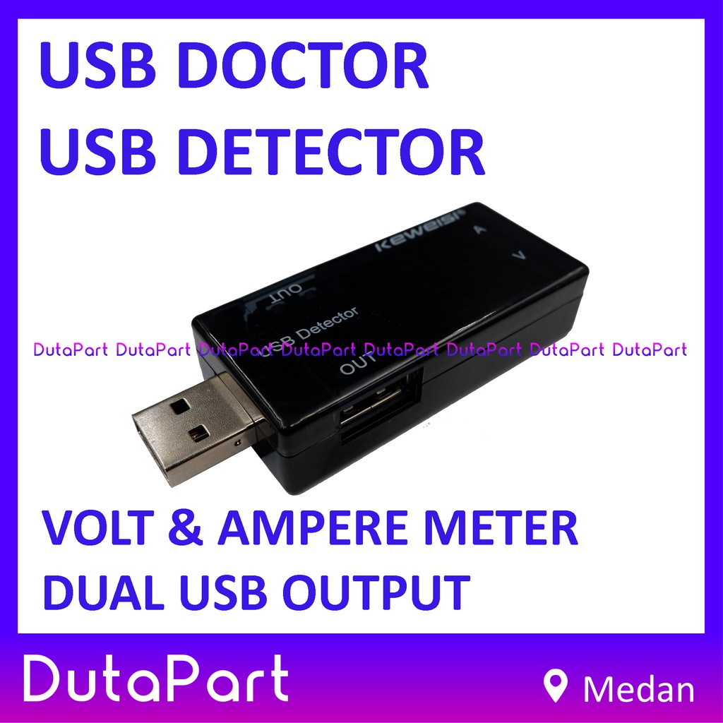 Dual USB Charger Charging Doctor Detector Current Voltage Tester Meter