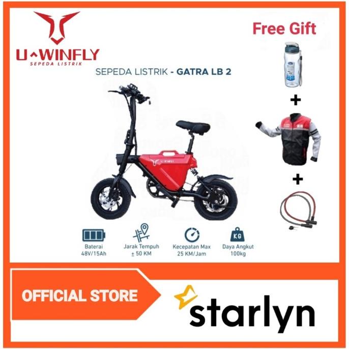 SEPEDA LIPAT LISTRIK UWINFLY GATRA LB 2 DSF654654