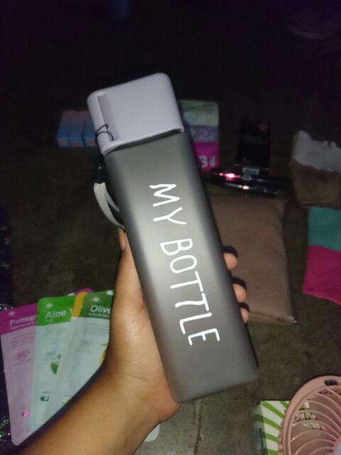 My Bottle Petak Clear / Botol Persegi / Botol 500 Ml / Botol Minum Frosted