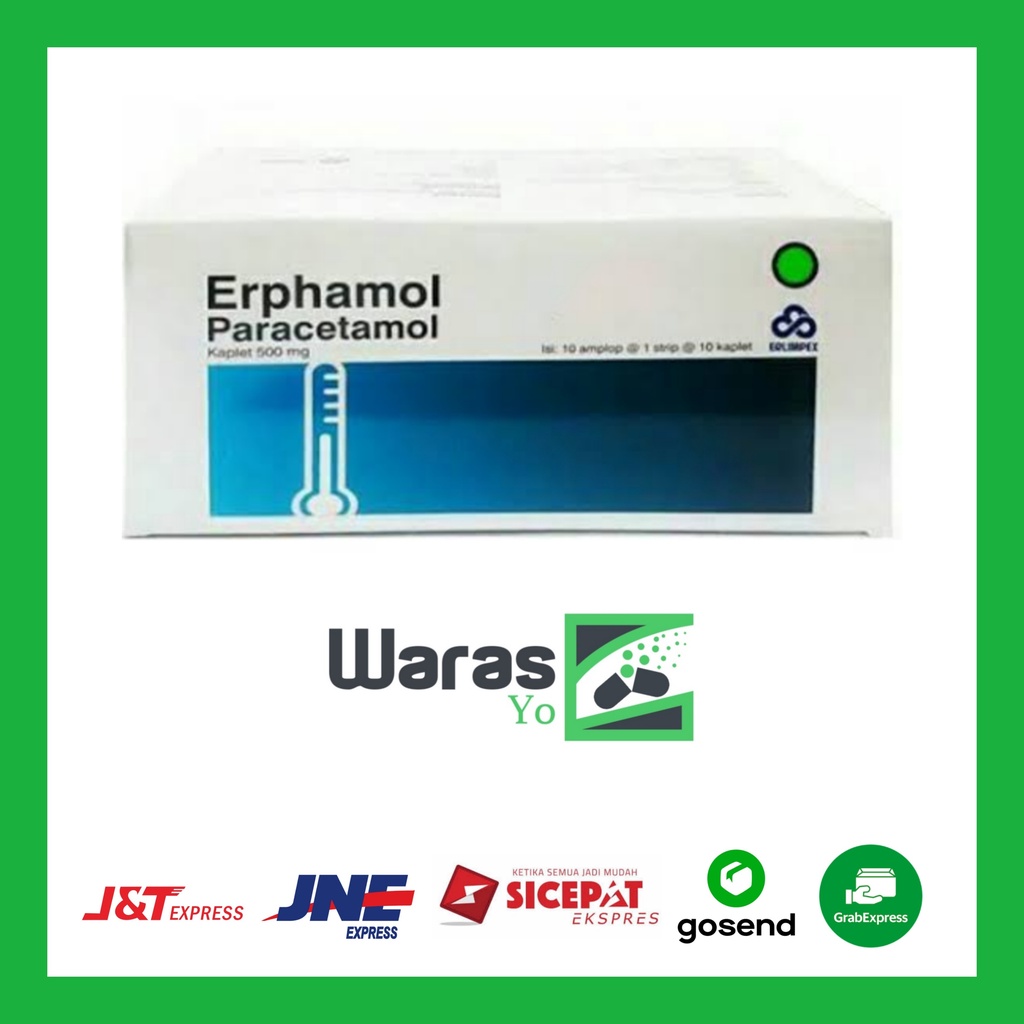 [SW] Erphamol 10 Kaplet / ERPHAMOL PARACETAMOL PER STRIP