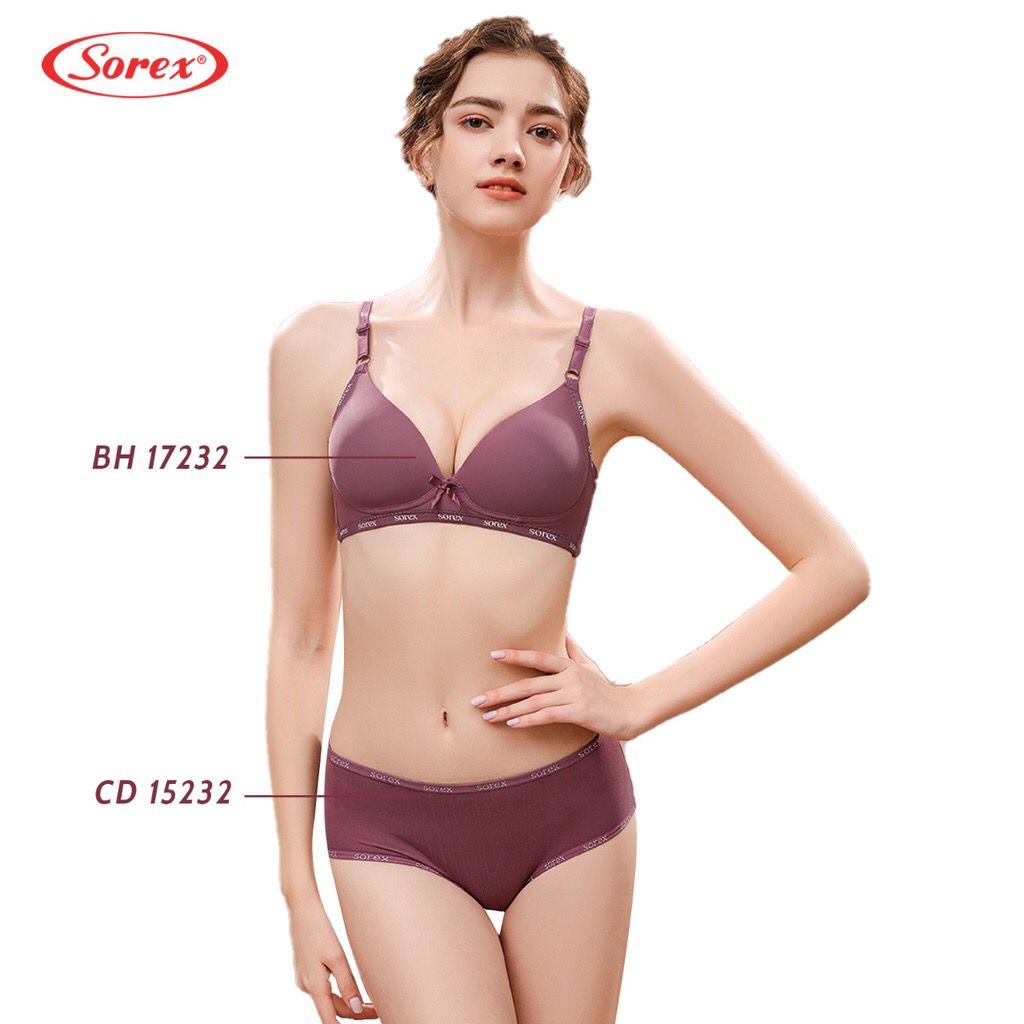 NEW !! BH BRA 17232 SOREX  Tanpa kawat | Pengait Belakang 2 Cup Sedang BRA SOREX 17232 BH BUSA TIPIS TANPA KAWAT CUP KECIL TERBARU - Sorex BH 17232 busa tanpa kawat kait 2 cup B casual style bra 34-40 - ARA98STORE