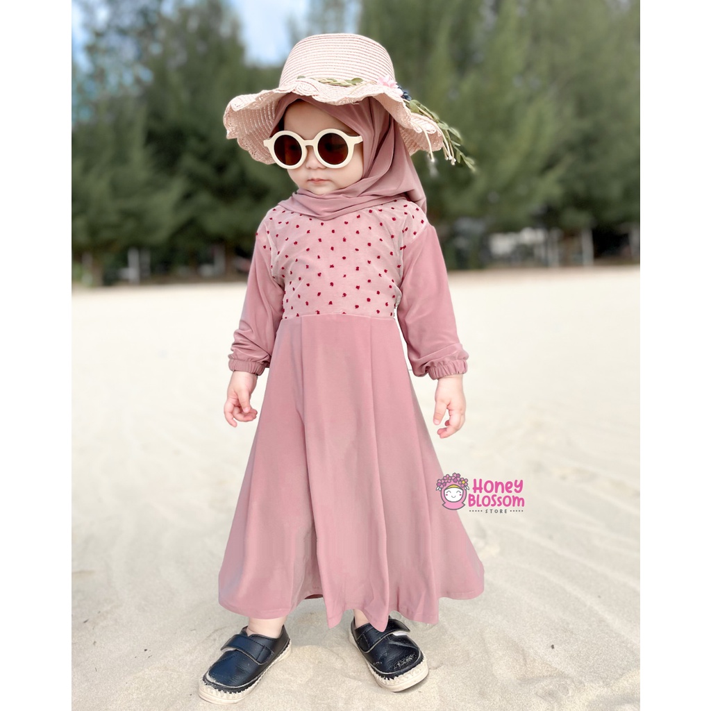 HONEYBLOSSOM gamis bayi perempuan / gamis bayi perempuan 1 tahun alesha series