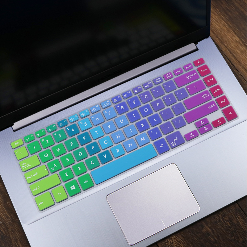 For 15.6inch ASUS VivoBook S15(S510UA) Colorful Silicone laptop Keyboard Protector Keyboard Cover Skin