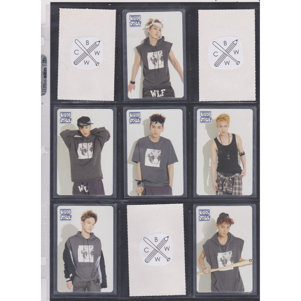 OFFICIAL EXO-M BWCW POP-UP STATIONERY SET PHOTOCARDS