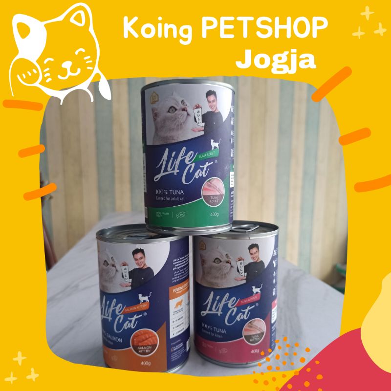 LIFE CAT CAN KALENG MAKANAN KUCING WETFOOD 400GR