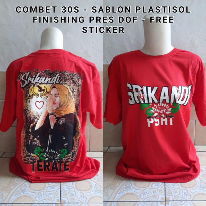 

Baju Srikandi psht warna Merah feee stiker