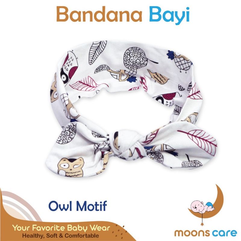 SNI BANDANA PITA MOONS AKSESORIES KEPALA BAYI HEADBAND BAYI BANDANA BONDU BAYI BANDANA TOPI BAYI