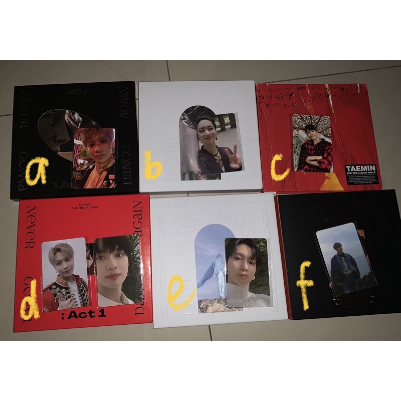 album taemin pc taemin photocard taemin superm move moveing ngda pt1 ngda pt2 messiah suspect