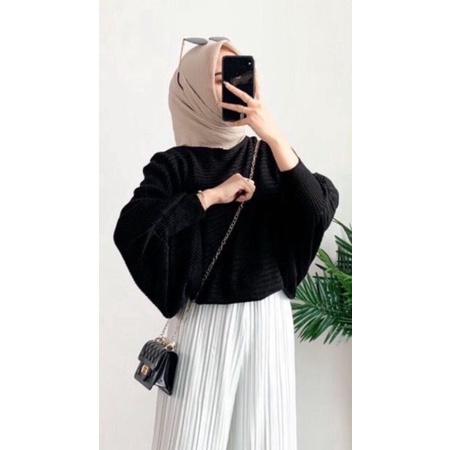 Batwing Kalong Sweater Rajut