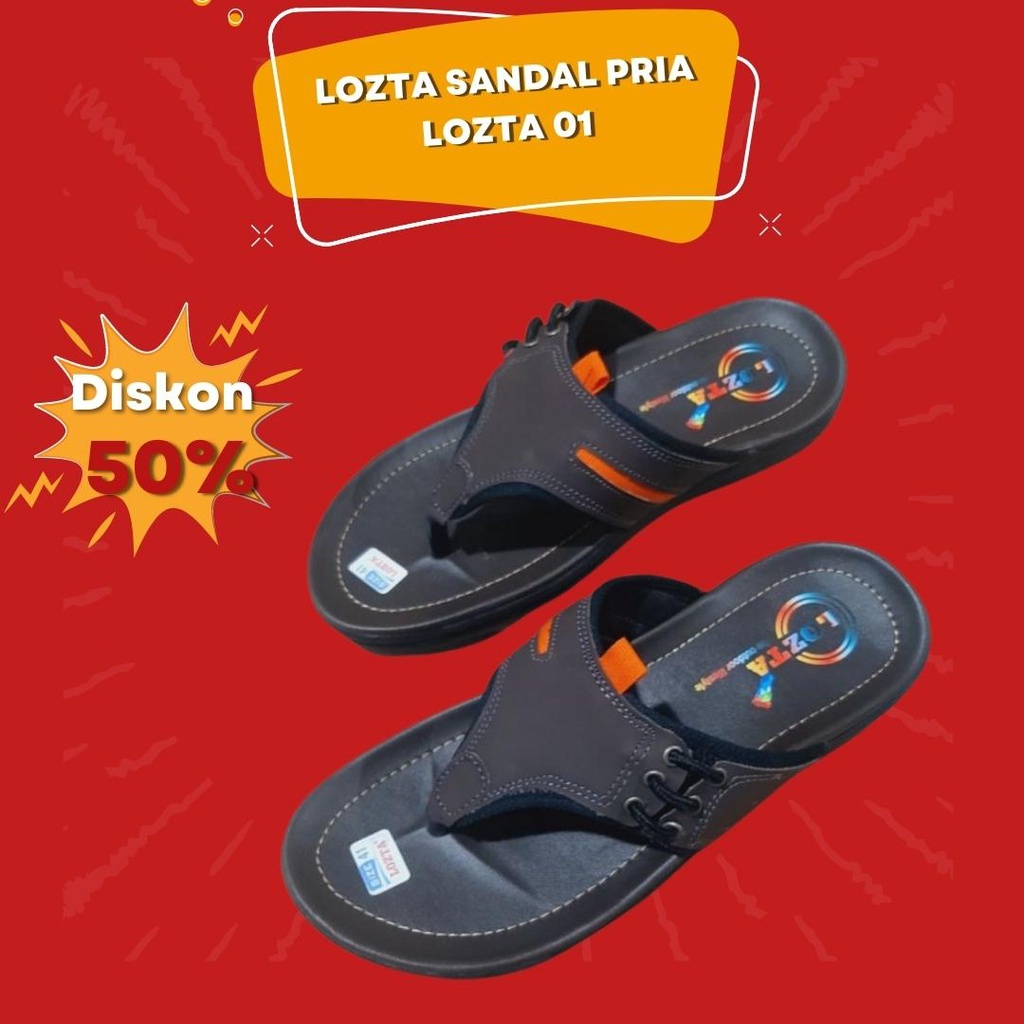 Sandal Pria Distro Lozta Boy 01 / Sandal Keren 2022 Terlaris