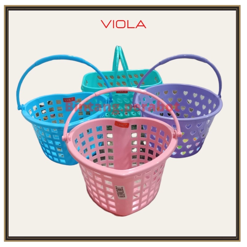 Keranjang Sabun Viola / Keranjang Plastik Mini Kecil Serbaguna / Keranjang Sabun Mandi Serbaguna / K