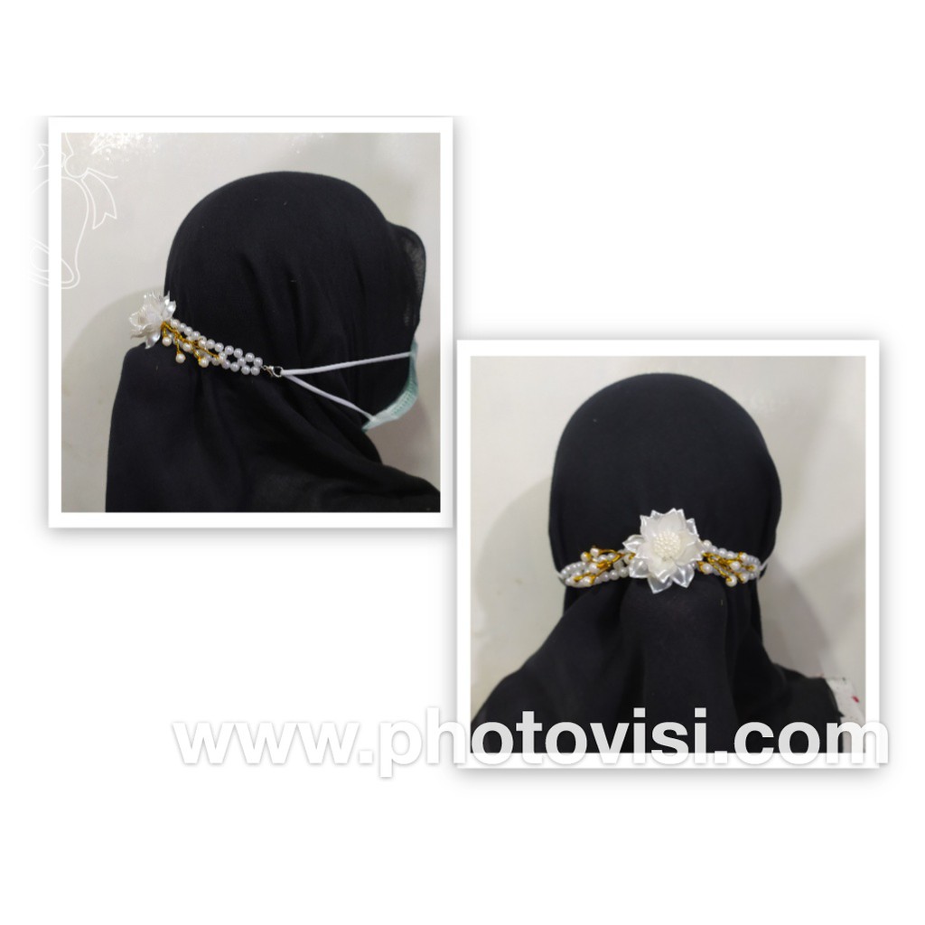 Konektor Masker Mawar Konektor Wedding - Cantik Elegant Formal