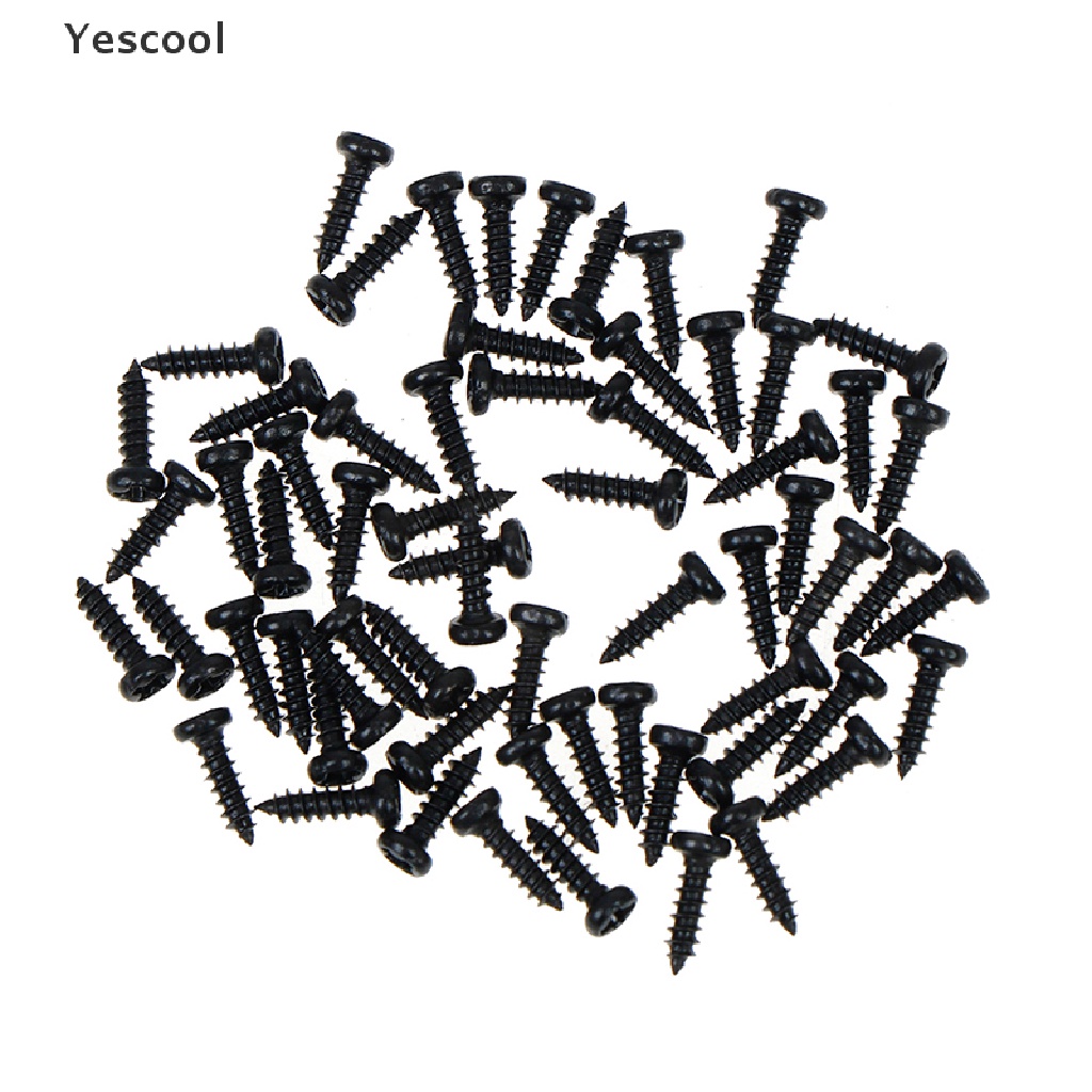 Yescool 1000Pcs / set Sekrup Mikro M1.2 M1.4 M1.7 mix PA Kepala Bulat