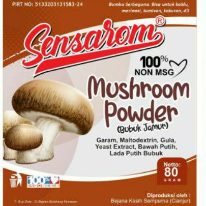 

Sensarom Bubuk/kaldu Jamur Non Msg