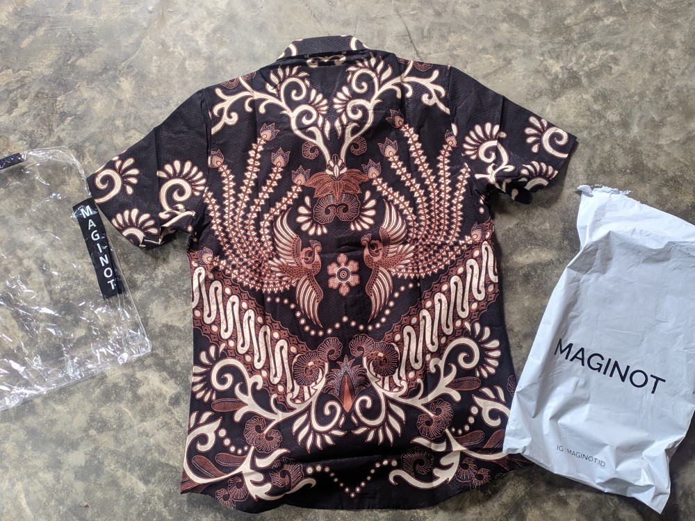 Maginot Kemeja Batik Pria Narendra-ss Lengan Pendek