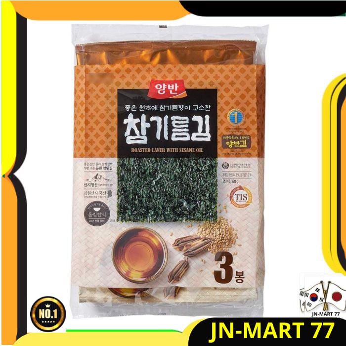 

KOREAN FOOD/SNACK KOREA YANGBAN ROASTED LAVER PERILLA OIL - NORI 20 GR