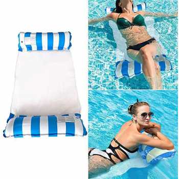 Pelampung Renang Floating Hammock Inflatable Water Bed / Matras Renang Murah Floating Hammock Inflatable Water Bed / Pelampung Tidur Kolam Renang Pelampung Santai Air Tempat Tidur Gantung Kursi Inflatable Water Bed Pelampung Renang Pelampung Tiduran