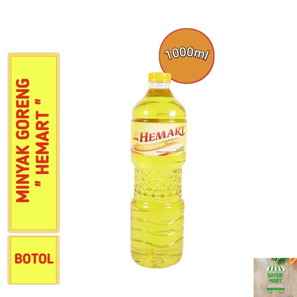 Minyak Goreng Hemart Botol 1 Liter 1000 Ml Indonesia