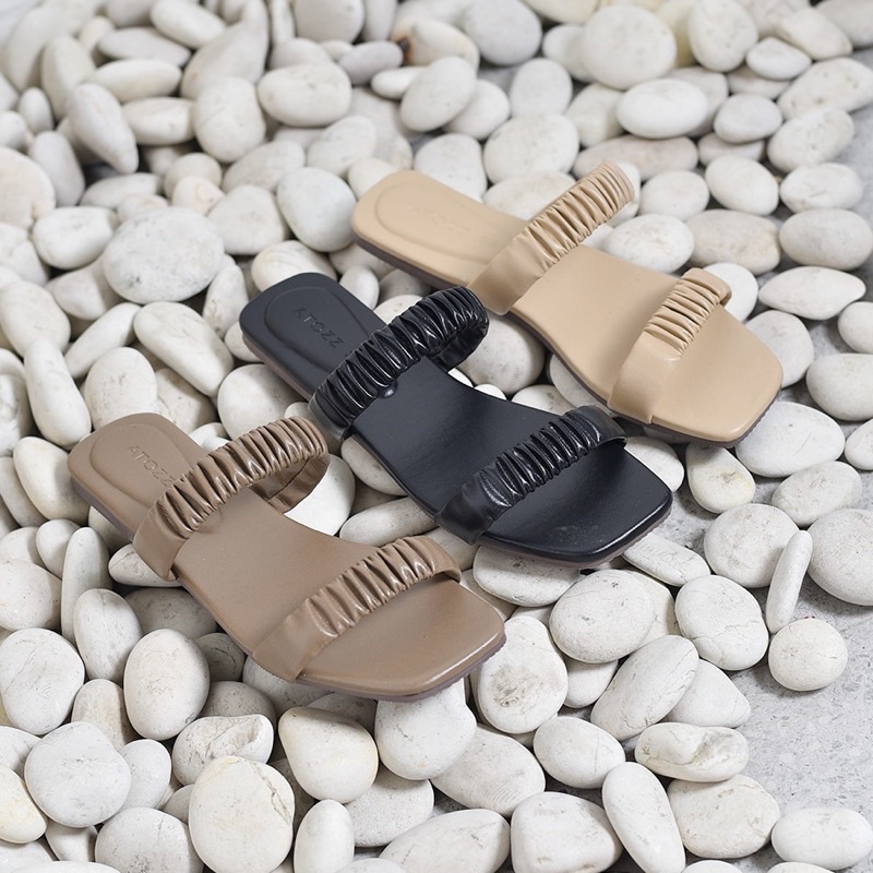 JOY - BLACK  ( Sandal Flat )