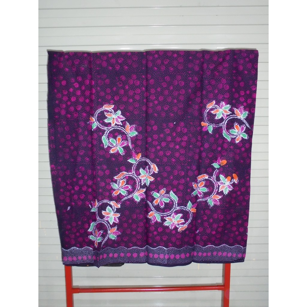 kain batik tulis madura hitam magenta