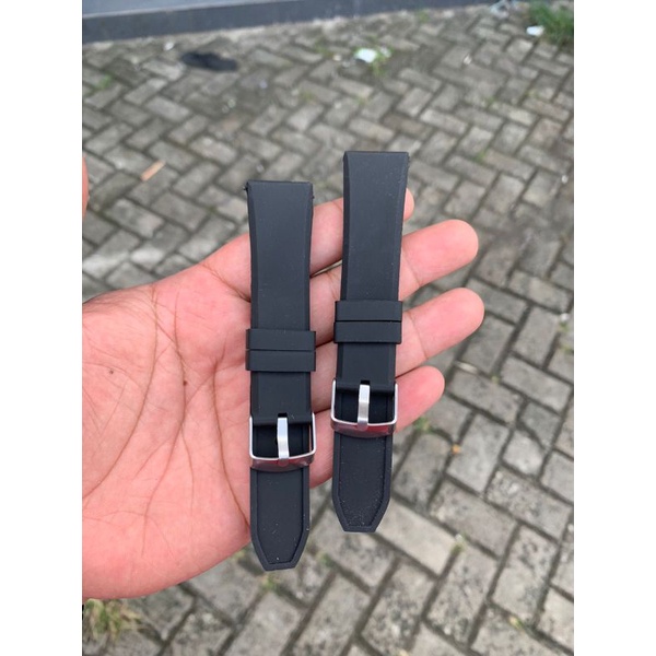 Strap Tali Jam Tangan Karet Model Keren Tanpa jahitan Size 20mm