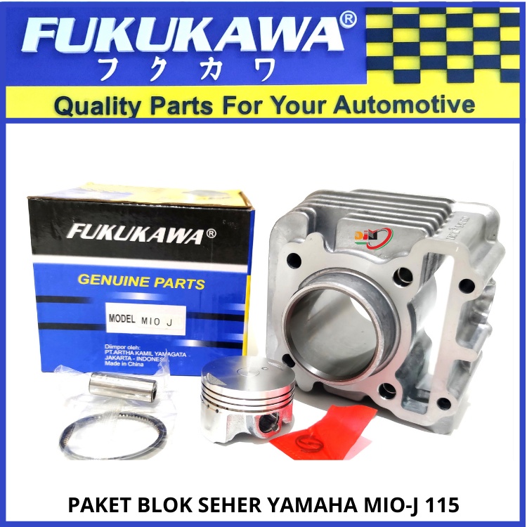 Boring Blok Seher Mio J Soul Gt 115 1set Piston Kit Original Fukukawa