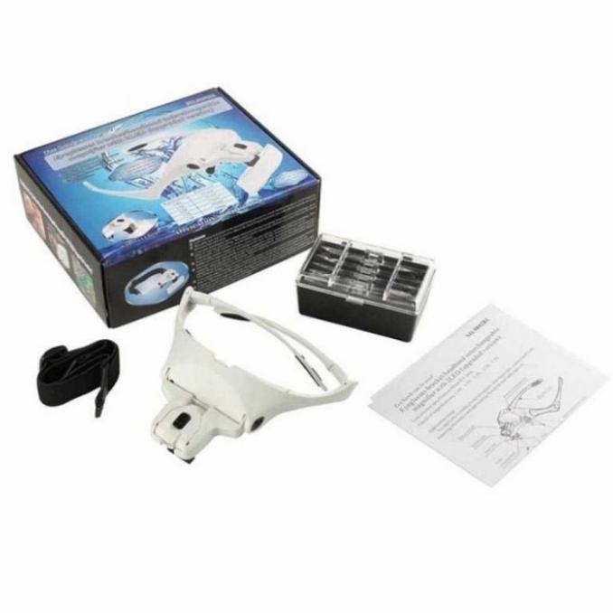 

Kacamata Pembesar dgn 2 LED+5 lensa,kaca mata servis