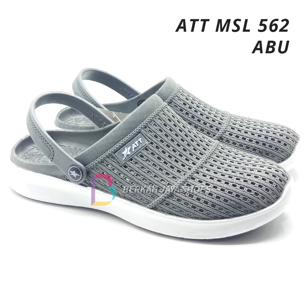 Sepatu Sandal Karet - Sandal Selop Pria - Sepatu Sandal Karet Pria ATT MSL 562 Anti Air &amp; Anti Slip