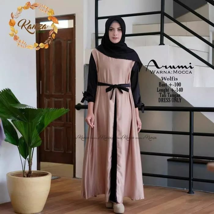 Hijab Syari Dress Wanita Baju Gamis Wanita Baju Gamis Jumbo Olivia