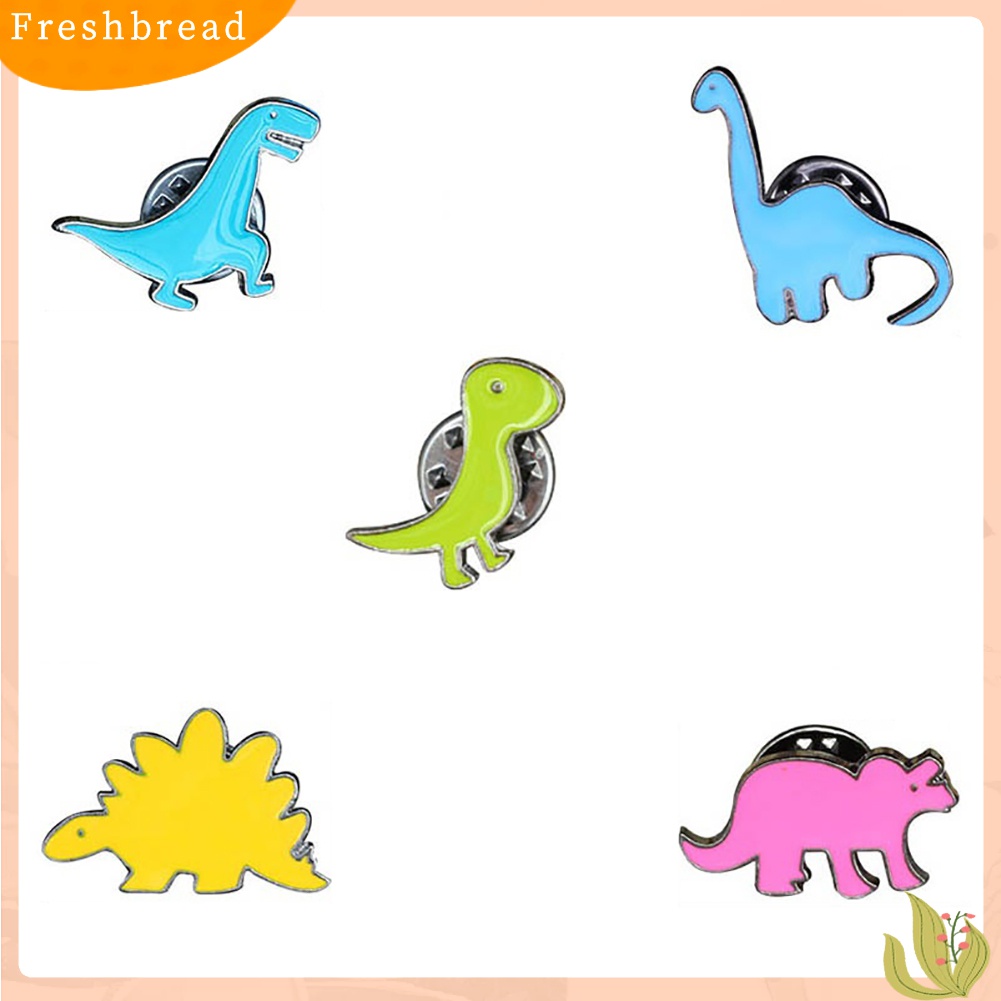 [ TERLARIS]Unisex Cute Cartoon Dinosaur Animal Brooch Pin Badge Jewelry Clothes Decoration