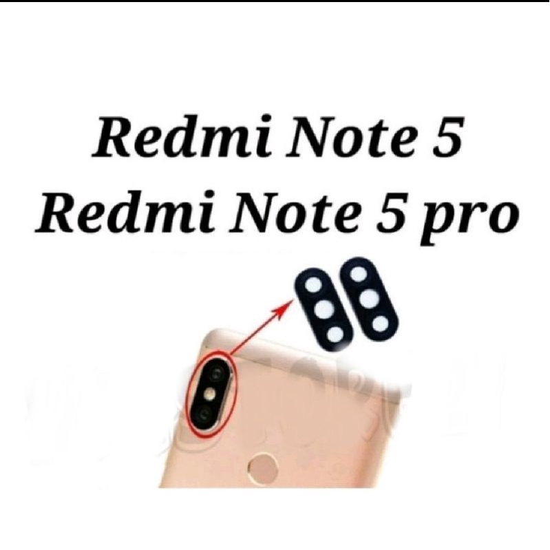 Kaca kamera lensa redmi note 5 / 5 pro original