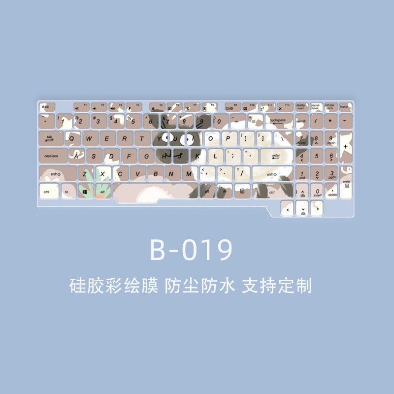 Film Pelindung Debu Keyboard Motif Kartun Bunga Untuk Asus TUF 15.6 Inch Gaming FX63 Fx505ge FX80 FX505G FX505G Fx50G Fx50G Fx5G Fx50Ddd