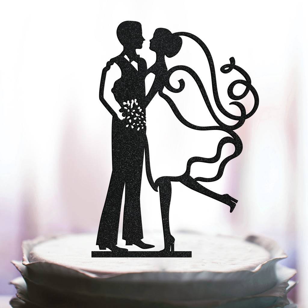 

Wedding Silhouette Acrylic Cake Topper