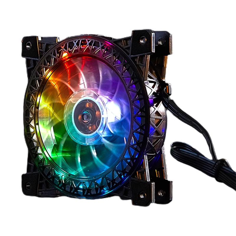 Vivi Kipas Pendingin CPU 120mm Senyap Dengan Lampu RGB Untuk Komputer PC