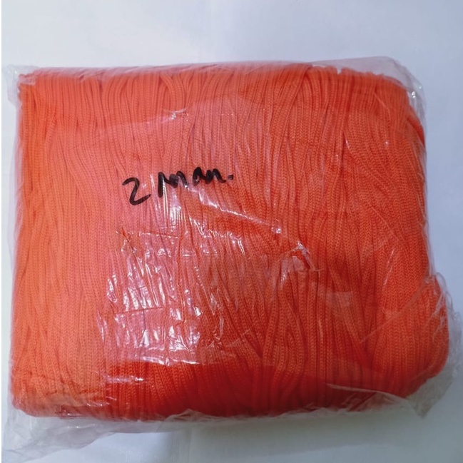 

Tali Kur Orange 2mm per bungkus besar. 9 ons 900 gram tali accesories premium