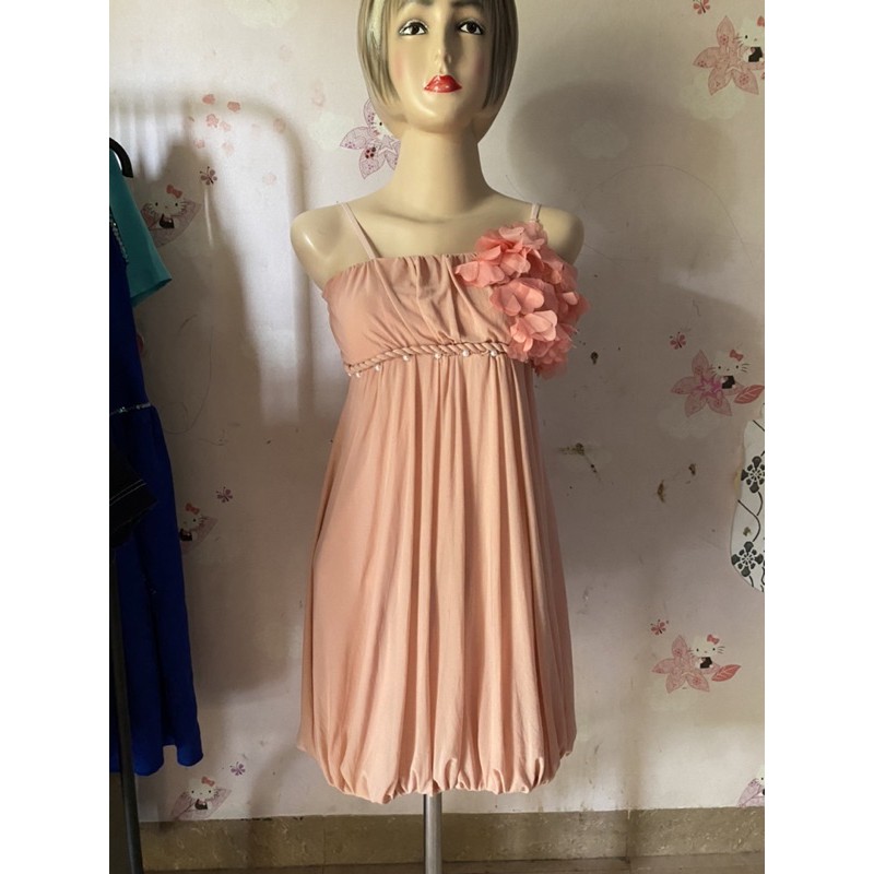 Dress Pesta / Mini Dress / Pastel / Flower