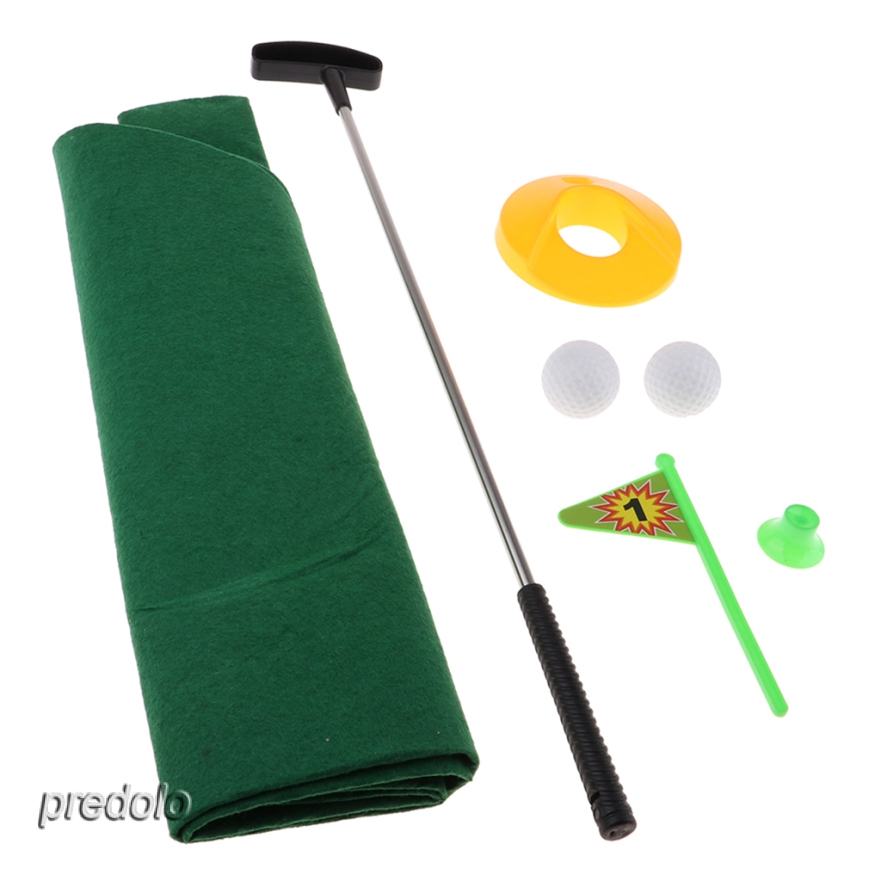 Kid Golf Set, w/Golf Club, Golf Balls, Green Mat, Golf-hole, Flag, Golf Tees