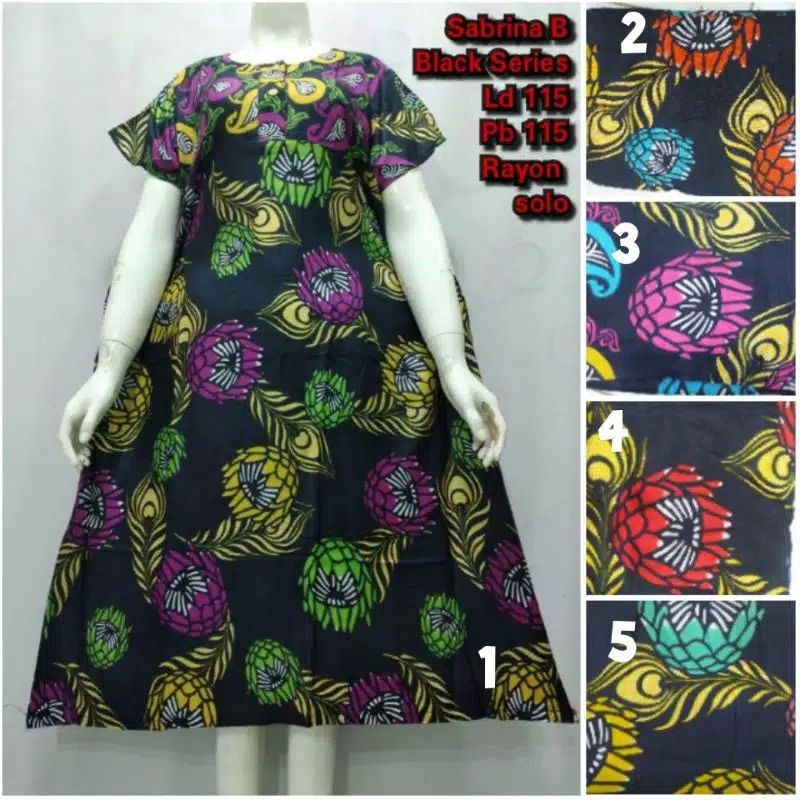 Daster payung ld 115 polka bunga
