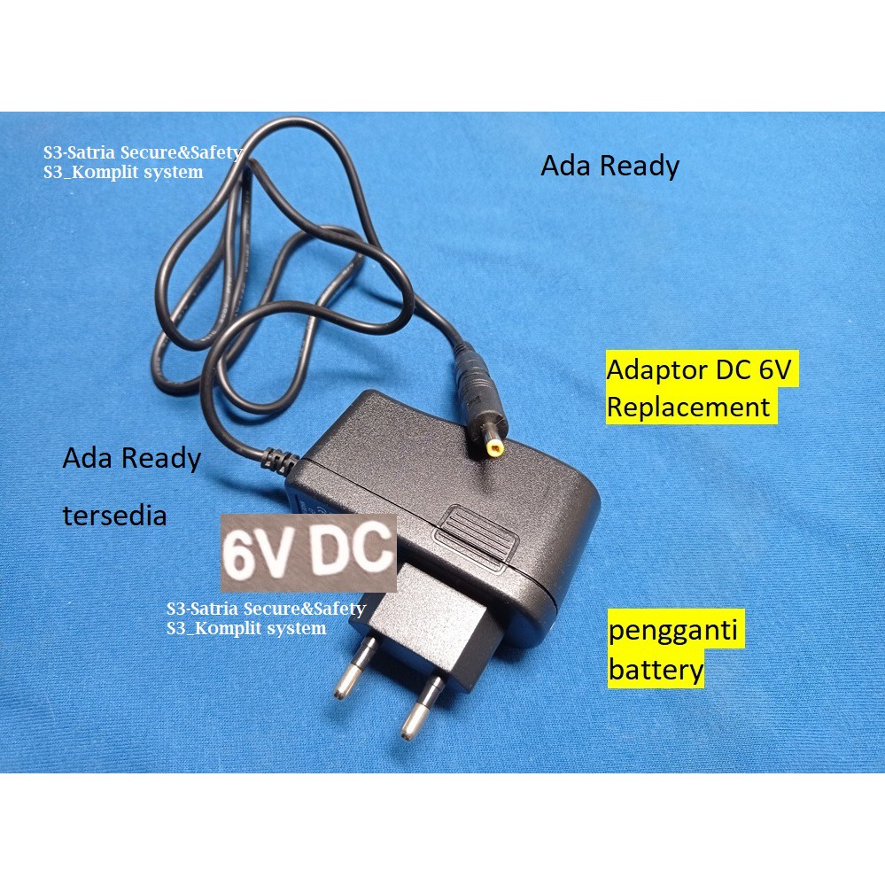 Adaptor DC 6V dc6V Replacemen 6VDC Tensi omron Hem pengganti battery batre