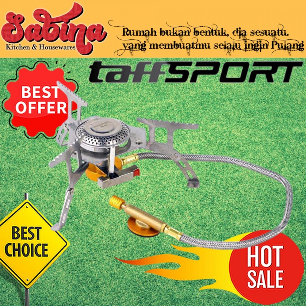 Kompor Gas Lipat Portabel Alatan Masak Camping Outdoor Stove Tff