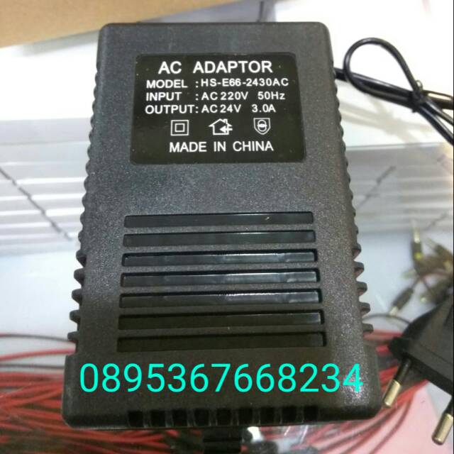 Adaptor AC 24V 3A untuk Kamera Speed Dome Kamera PTZ