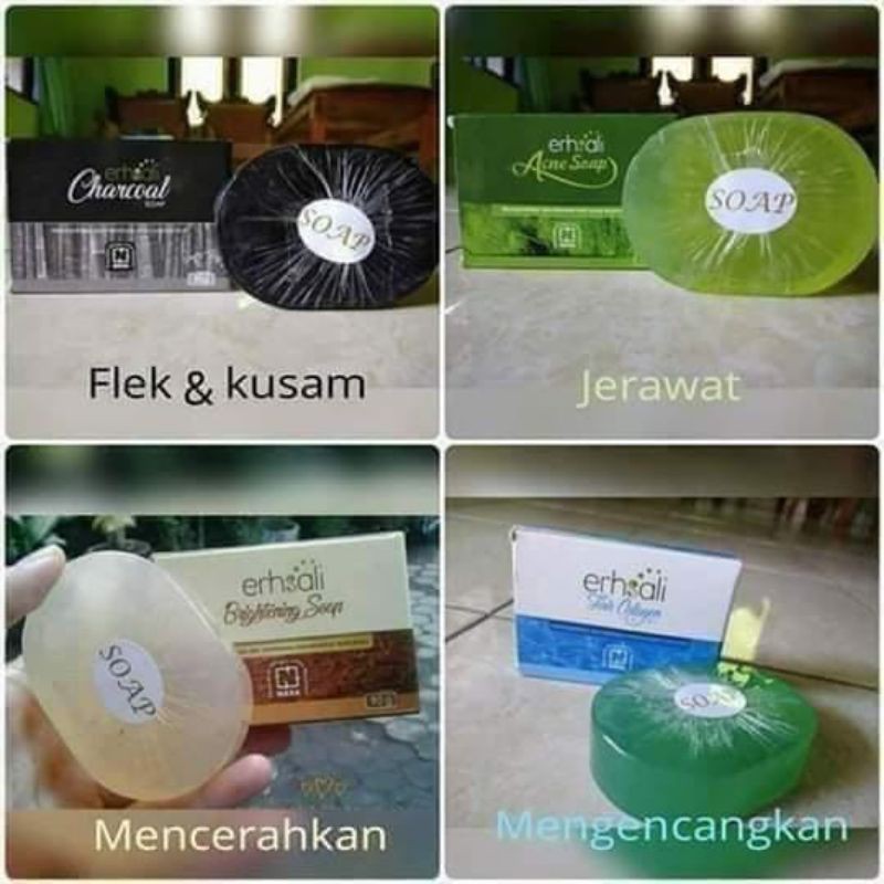 ERHSALI SOAP/ Sabun Perawatan Wajah/ Agen Nasa