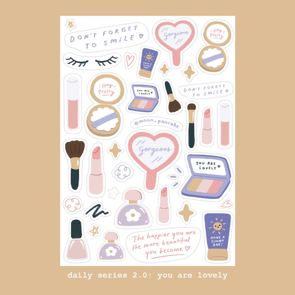 

Moon Pancake Mini Sticker Daily 2.0 - You are Lovely