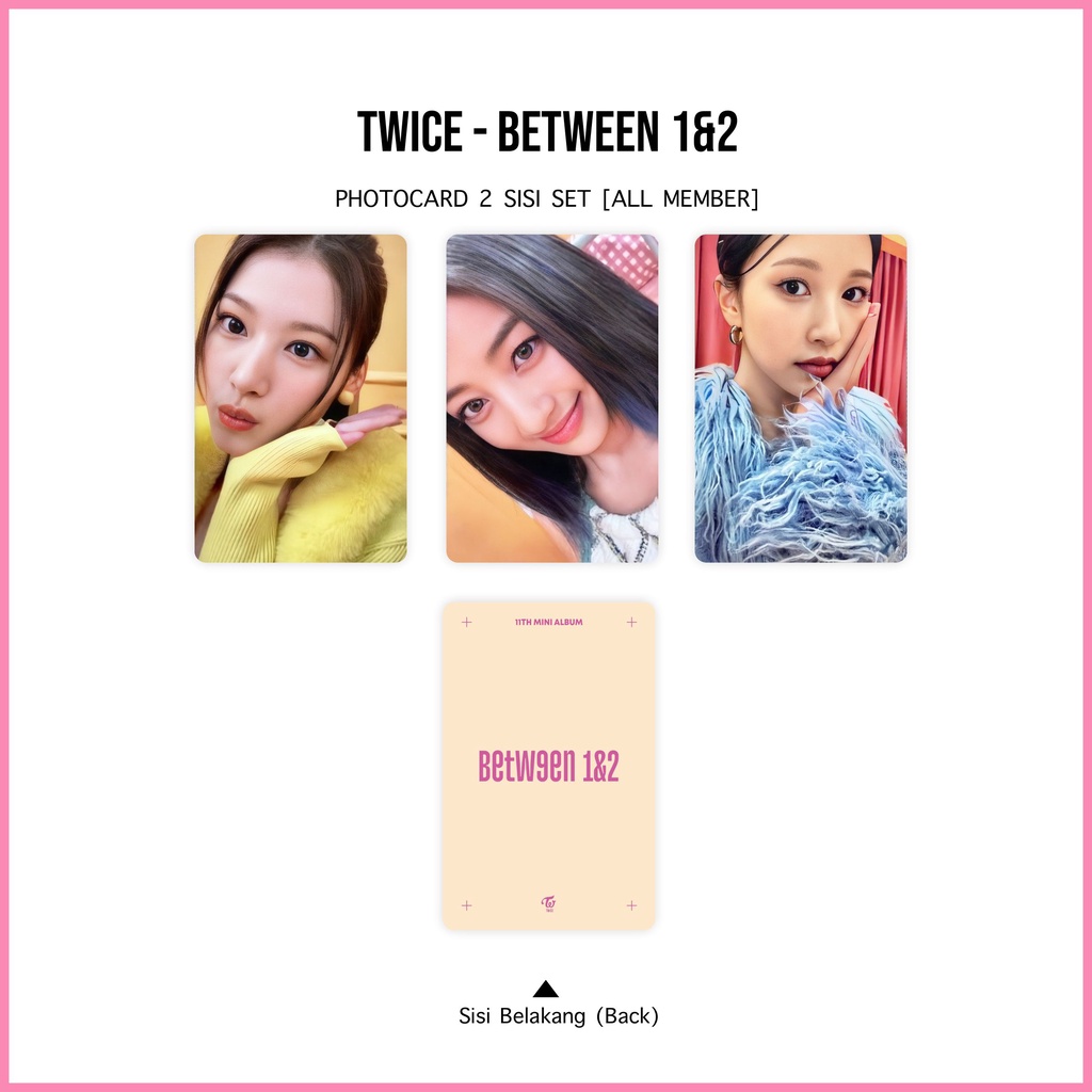 [SET] Photocard Twice Between 1&amp;2