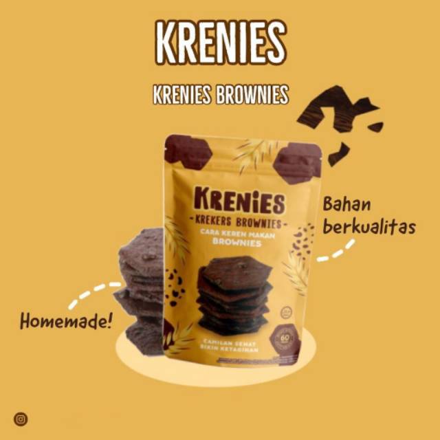 Krenies Brownies Cemilan Kekinian 60gr